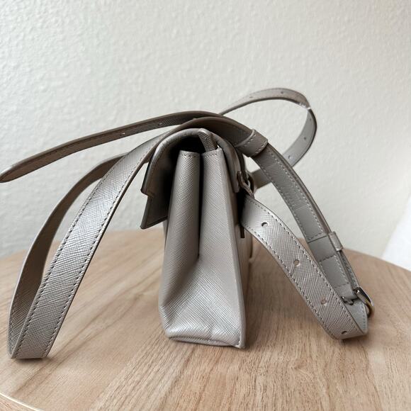 Senreve Aria Belt Bag in Pebbled / Sand / Silver EUC 100% Genuine Leather - Picture 4 of 16